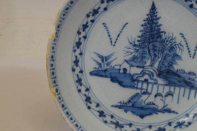 Lot 373 - Three pieces of delft pottery