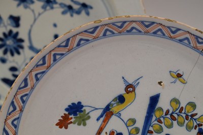 Lot 373 - Three pieces of delft pottery