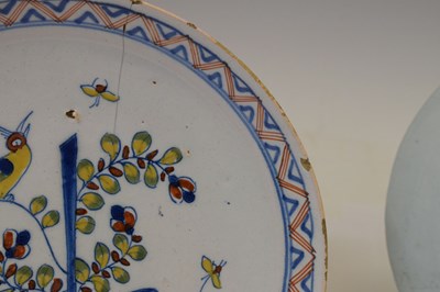 Lot 373 - Three pieces of delft pottery