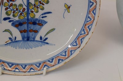 Lot 373 - Three pieces of delft pottery