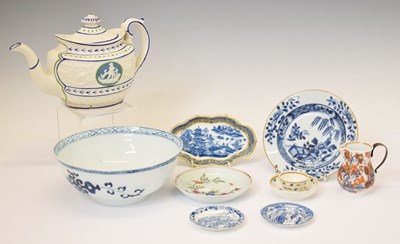 Lot 464 - Collection of mostly English late 18th century teawares, etc