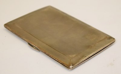 Lot 256 - George VI silver cigarette case, Birmingham 1936