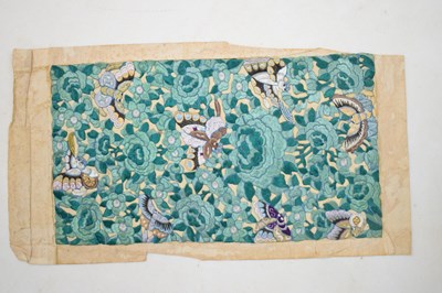 Lot 258 - Group of Chinese silk garments and a doll