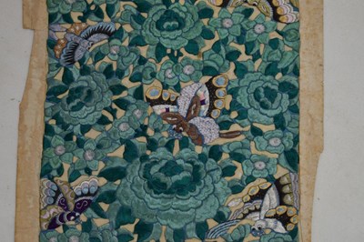 Lot 258 - Group of Chinese silk garments and a doll