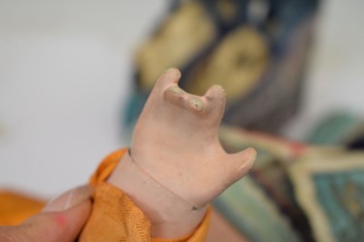 Lot 258 - Group of Chinese silk garments and a doll