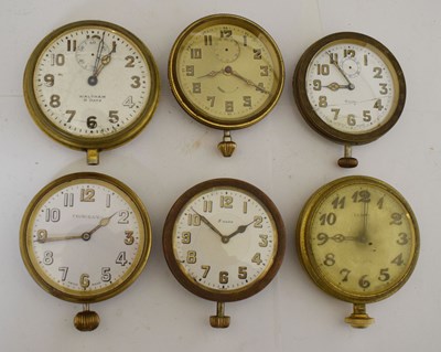 Lot 250 - Early 20th century Waltham 8 day dashboard clock