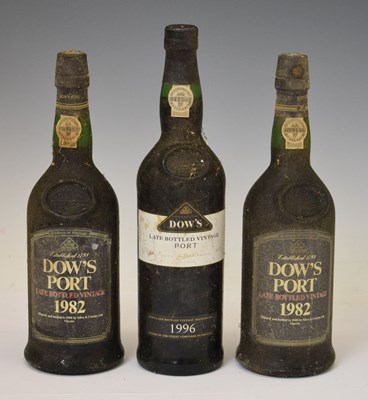 Lot 403 - Dow's late bottled vintage port, 1982 and 1996