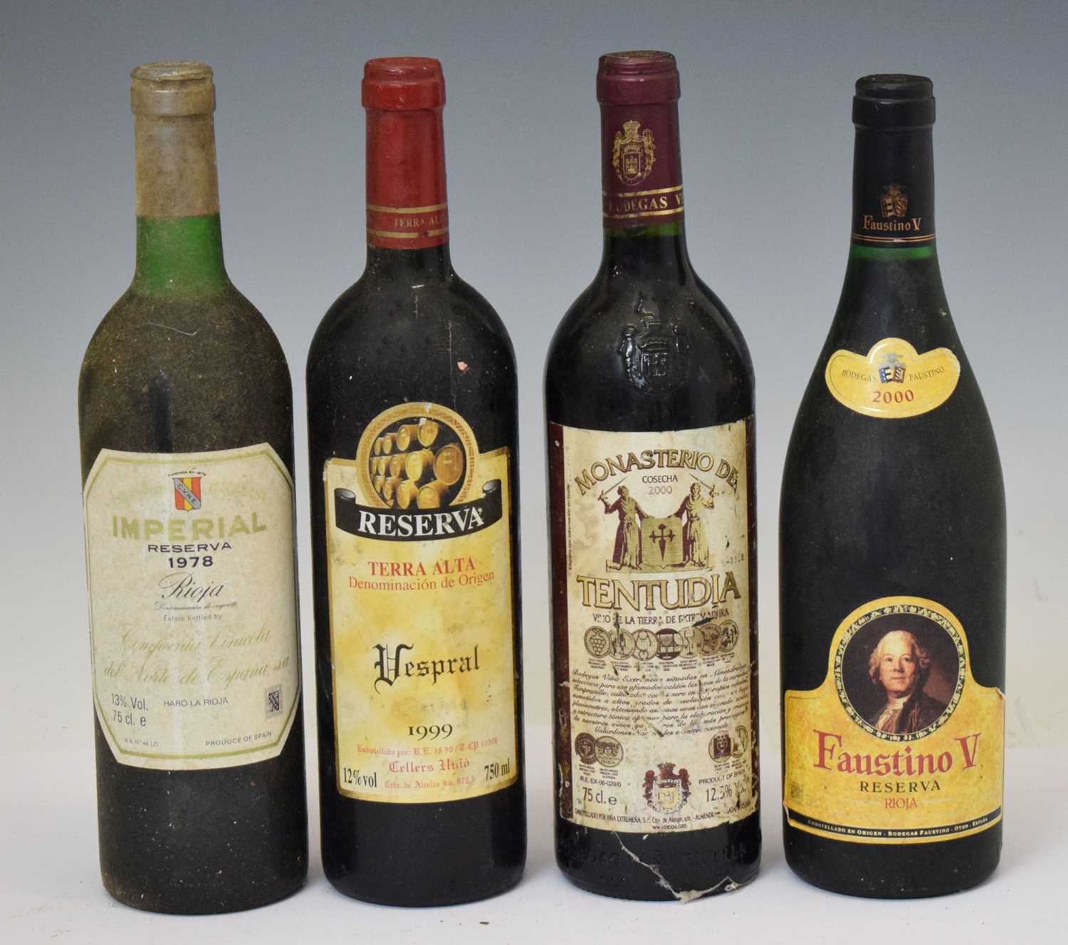 Lot 400 - Four bottles of Spanish wine to include