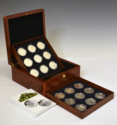 Lot 107 - Elizabeth II Channel Islands issue 'The Golden Age of Steam' silver proof coin set