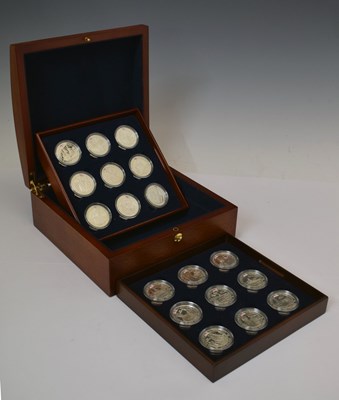 Lot 108 - Elizabeth II Channel Islands issue 'The History of the Royal Navy' silver proof coin set