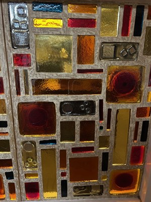 Lot 392 - Whitefriars glass architectural tile panel