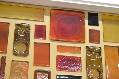 Lot 392 - Whitefriars glass architectural tile panel