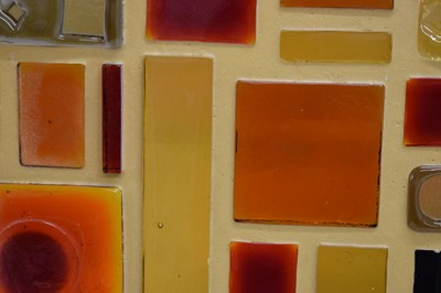 Lot 392 - Whitefriars glass architectural tile panel