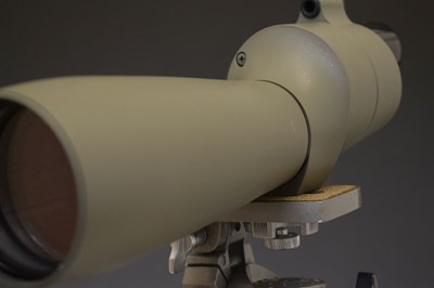 Lot 314 - Bushnell Spacemaster 60mm Prismatic Telescope and Velbon VE-3 tripod stand