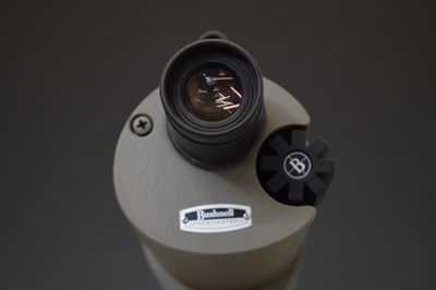 Lot 314 - Bushnell Spacemaster 60mm Prismatic Telescope and Velbon VE-3 tripod stand