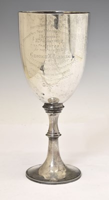 Lot 118 - George V silver trophy cup