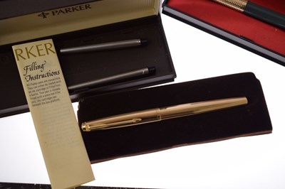 Lot 281 - Parker 65 Consort fountain pen and a Parker 65 Insignia fountain pen
