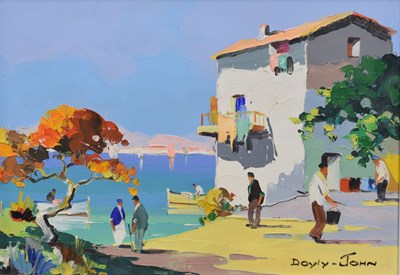 Lot 359 - Cecil Rochfort D'Oyly John (British, 1906-1993) - Oil on canvas - 'Beaulieu near Monte Carlo'