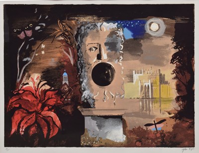 Lot 386 - John Piper (British, 1903-1992) - Signed limited edition screenprint - Curtain design