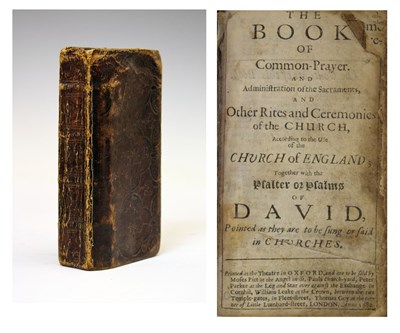 Lot 268 - Book of Common Prayer, 1680, leather-bound