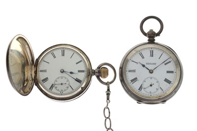 Lot 142 - Late Victorian silver full hunter pocket watch, John Bennett, Cheapside