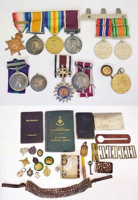 Lot 236 - Hayes family group of British First and Second World War medals