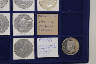Lot 191 - Sixteen silver Britannia British Trade One Dollars