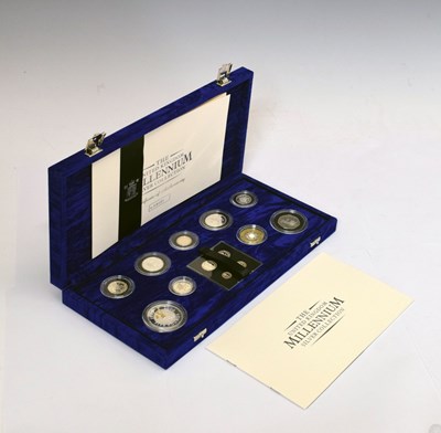 Lot 106 - Queen Elizabeth II Royal Mint 'The United Kingdom Millennium Silver Collection' silver proof coin set