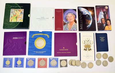 Lot 221 - Nine Royal Mint coin packs, etc