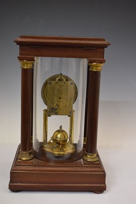 Lot 444 - Gustav Becker - Early 20th century mahogany-cased 'anniversary' or torsion portico clock