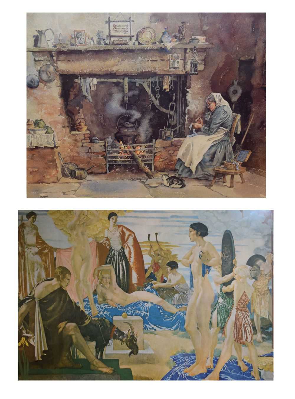Lot 771 - Limited edition print - Judgment of Paris, after Francis Russell Flint, and Eric Sturgeon print