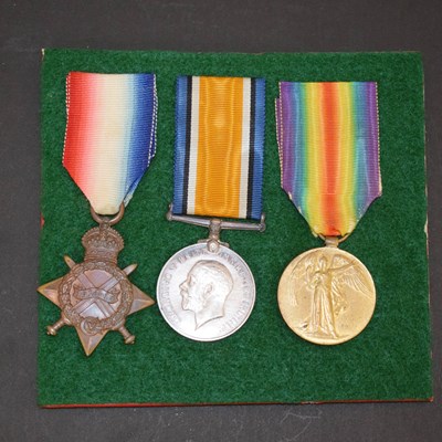 Lot 237 - British First World War medal trio to Sapper C.P. Hanley, Royal Engineers