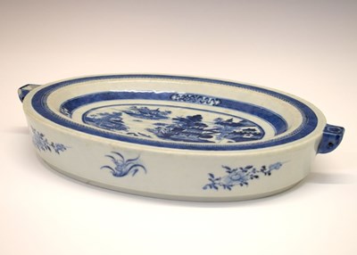 Lot 274 - Chinese blue and white warming dish