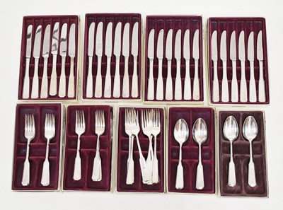 Lot 303 - Collection of boxed Albany pattern silver plated flatware by Viners of Sheffield