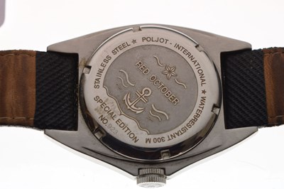 Lot 123 - Poljot - Gentleman's special edition 'Red October' automatic wristwatch