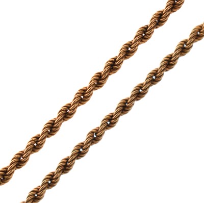 Lot 52 - 9ct gold rope twist necklace