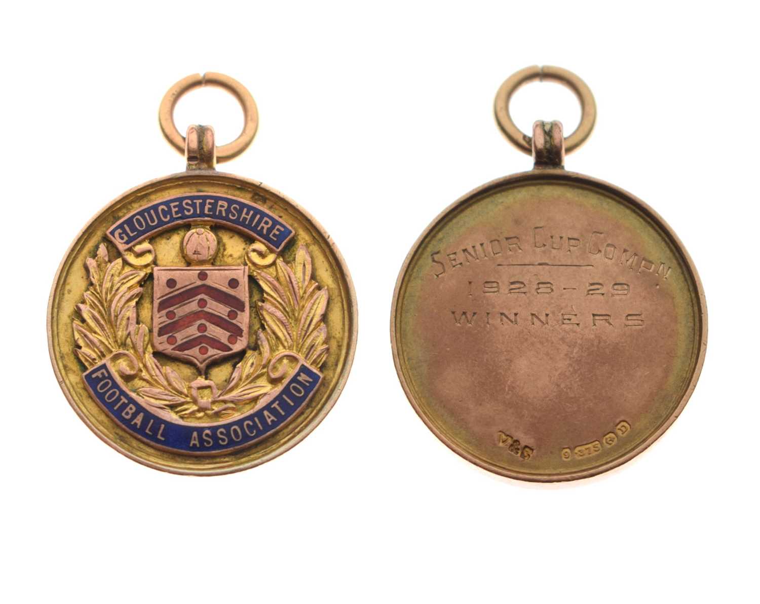 Lot 64 - Gloucestershire F.A. 1928-29 Senior Cup medal to William 'Billy' Coggins of Bristol City