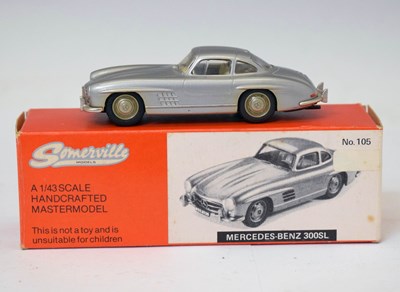 Lot 343 - Somerville Models - Boxed diecast model 'Mercedes Benz 300SL', no.105