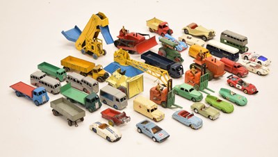 Lot 344 - Collection of playworn diecast model vehicles comprising Dinky Toys and Corgi Toys