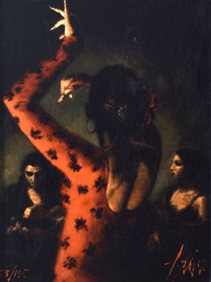 Lot 507 - Fabian Perez (Argentinian, b.1967) - Signed print - 'Tablado Flamenco IV'