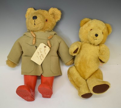 Lot 357 - Deans golden mohair teddy bear and 'Paddington Bear'