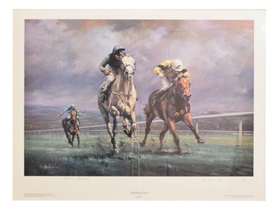 Lot 505 - Graham Isom (b. 1945) Signed limited edition print - The 1989 Cheltenham Gold Cup