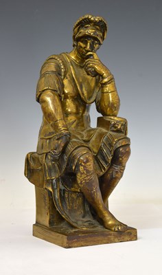 Lot 157 - After Michelangelo, (1475-1564) - Bronze of Lorenzo De Medici, 19th century