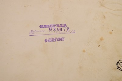 Lot 191 - Collection of World War Two paperwork relating to the invasion of Sicily in July 1943