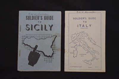 Lot 191 - Collection of World War Two paperwork relating to the invasion of Sicily in July 1943