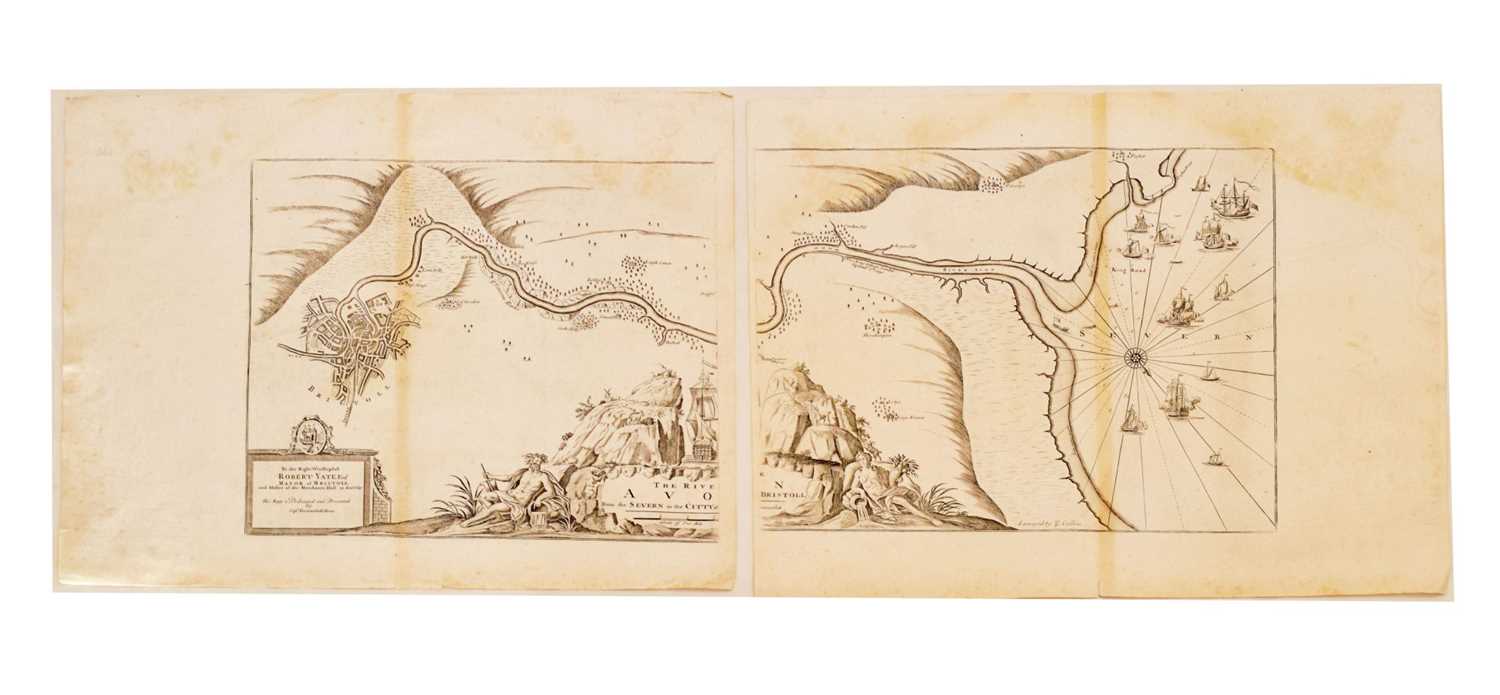 Lot 348 - After Captain Greenvile Collins (British, 1643-1694) - 'The River Avon From The Severn To The Citty Of Bristoll'