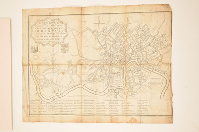 Lot 473 - 18th century 'Matthew's new & correct plan of the City and Suburbs of Bristol'
