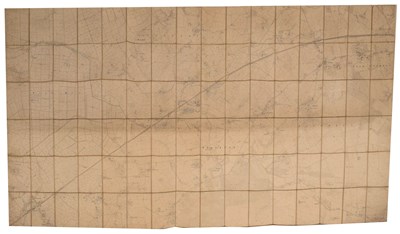 Lot 474 - Mid 20th century large-scale folding map of North Somerset