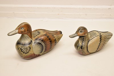 Lot 274 - Canada Goose by JB Garton, and a collection of decoy ducks