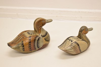 Lot 274 - Canada Goose by JB Garton, and a collection of decoy ducks
